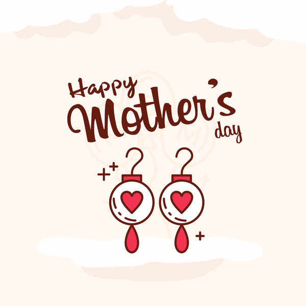 поздравительные открытки, вектор, иллюстрация на день матери
 