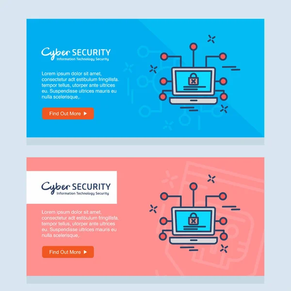Diseño Seguridad Cibernética Con Diseño Creativo Logotipo — Archivo Imágenes Vectoriales
