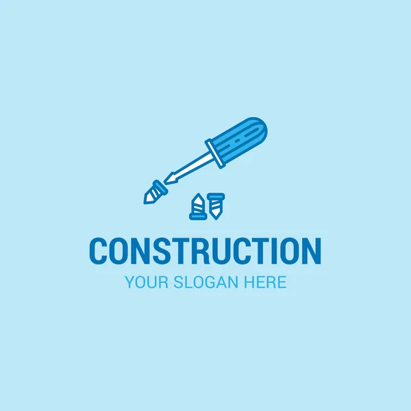 Arbejdsdag Logo Med Lyseblå Baggrund Vektor Illustration – Stock-vektor