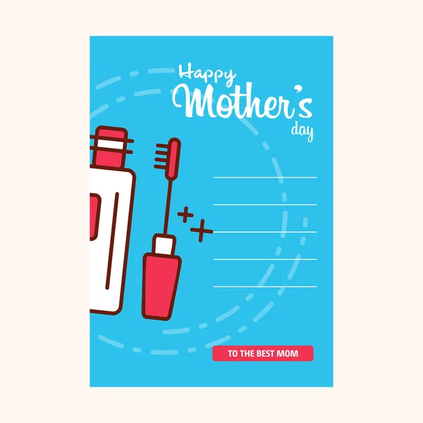 Happy Mothers Day Decorative Greeting Card Lettering — Stock Vector