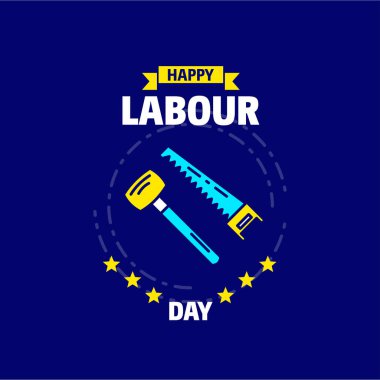 Mutlu İşçi Bayramı tasarım 