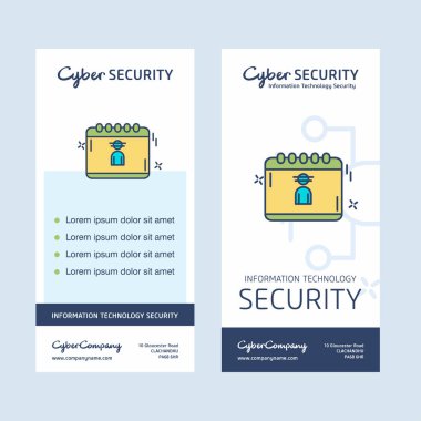 Siber güvenlik tasarımı yaratıcı tasarım ve logo ile 