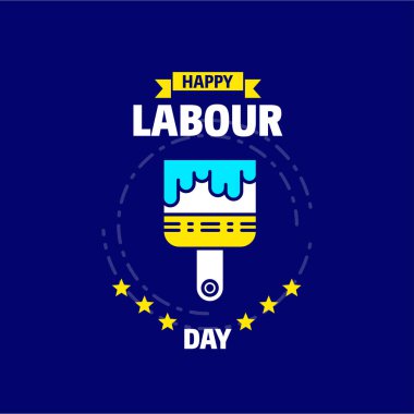 Mutlu İşçi Bayramı tasarım 