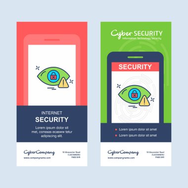 Siber güvenlik bayrağı tasarım vektörü 