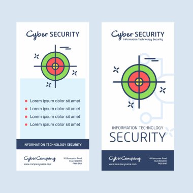 Siber güvenlik bayrağı tasarım vektörü 