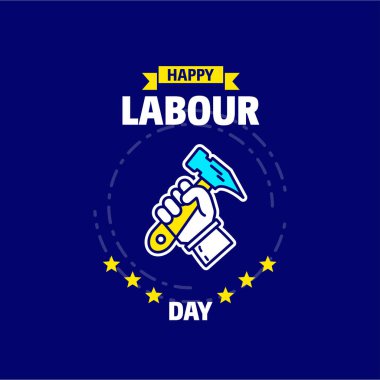 Mutlu İşçi Bayramı tasarım 