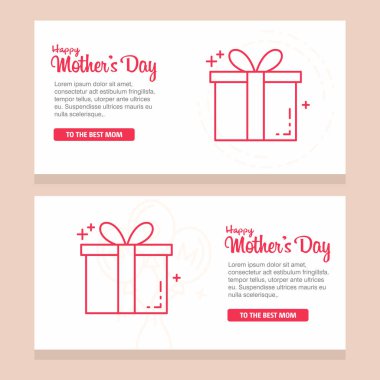 mutlu anne gün reklam afiş, vektör, illüstrasyon 
