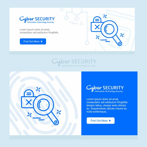 Siber Güvenlik Tasarımı Yaratıcı Tasarım Logo Ile — Stok Vektör