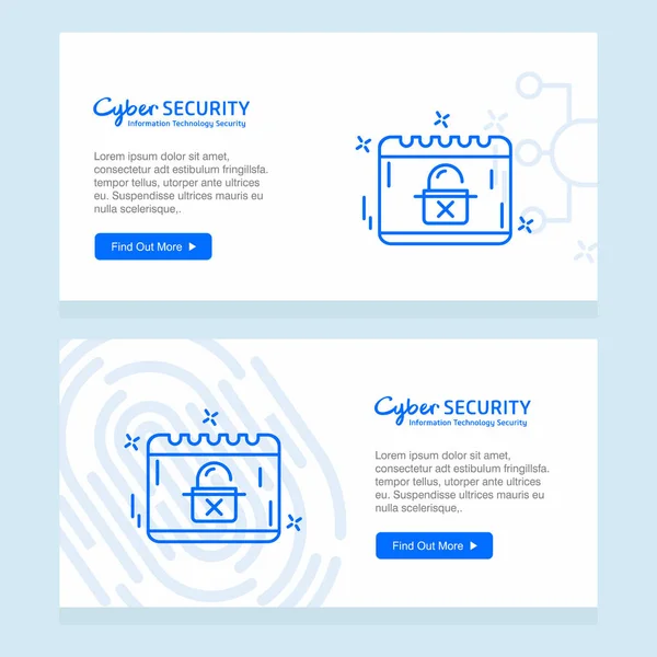 Segurança Colorida Internet Design Criativo —  Vetores de Stock