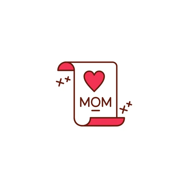 Boldog Anyák Napja Dekoratív Üdvözlés Kártya Val Betűk — Stock Vector
