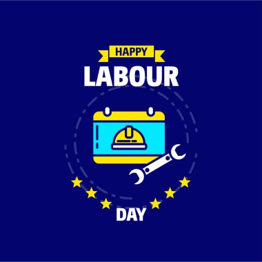 Mutlu İşçi Bayramı tasarım 