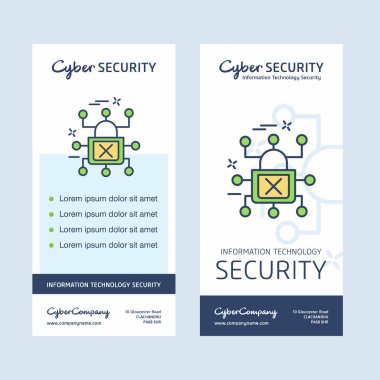 Siber güvenlik tasarımı yaratıcı tasarım ve logo ile 