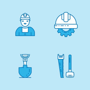 dizi endüstriyel simgeler, vektör, illüstrasyon