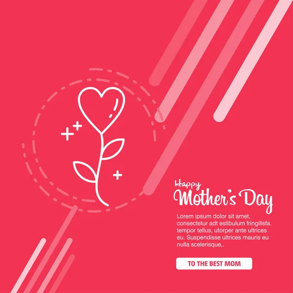 Happy Mother Day Holiday Background Can Use Sale Advertisement Backdrop — Stock Vector