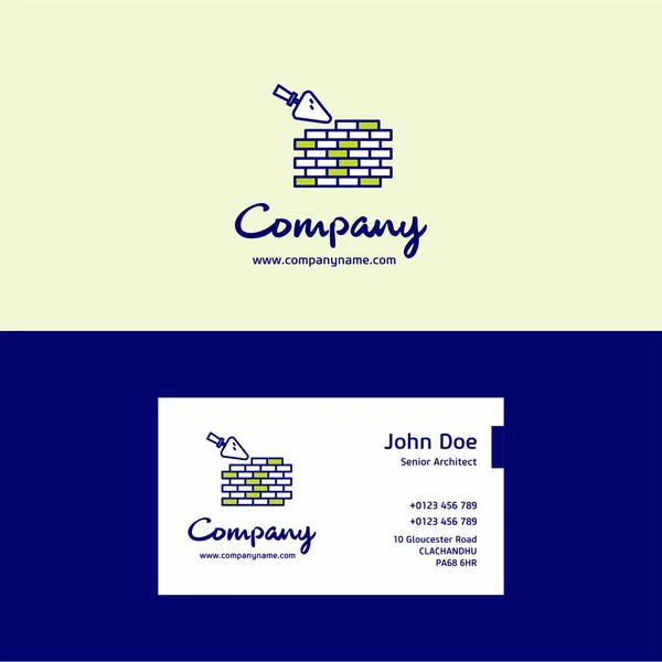 Design Cartão Feliz Dia Trabalho Cores Verde Azul Ilustração Vetorial — Vetor de Stock