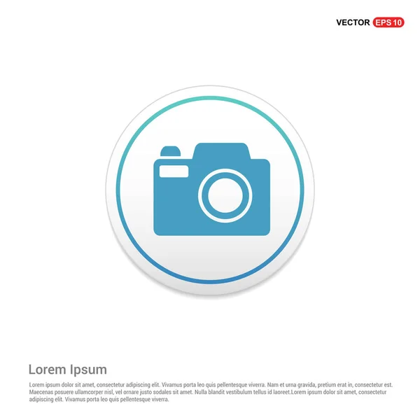 Camera Icon White Background — Stock Vector