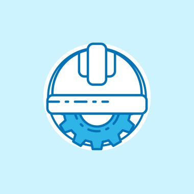 İşçi Bayramı simgesi ile açık renkli renkli vektör çizim 