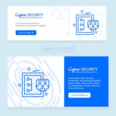 Siber güvenlik tasarımı yaratıcı tasarım ve logo ile 
