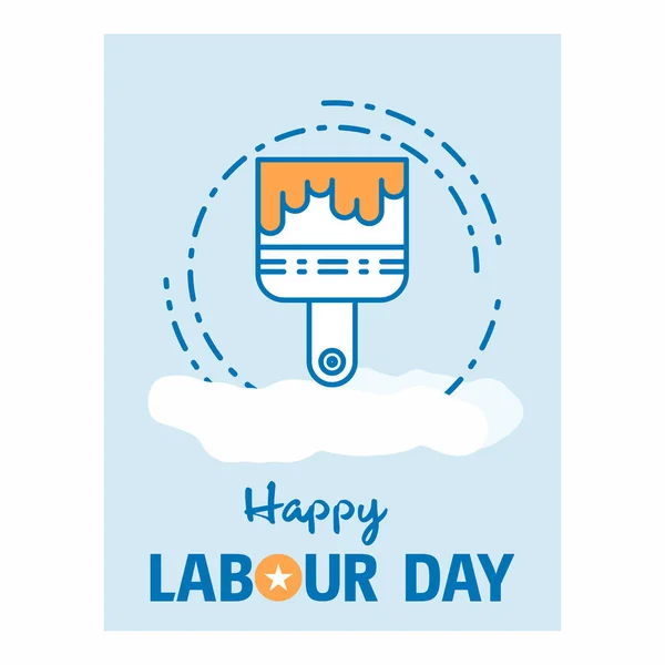 Happy Labour day design — Vector de stoc