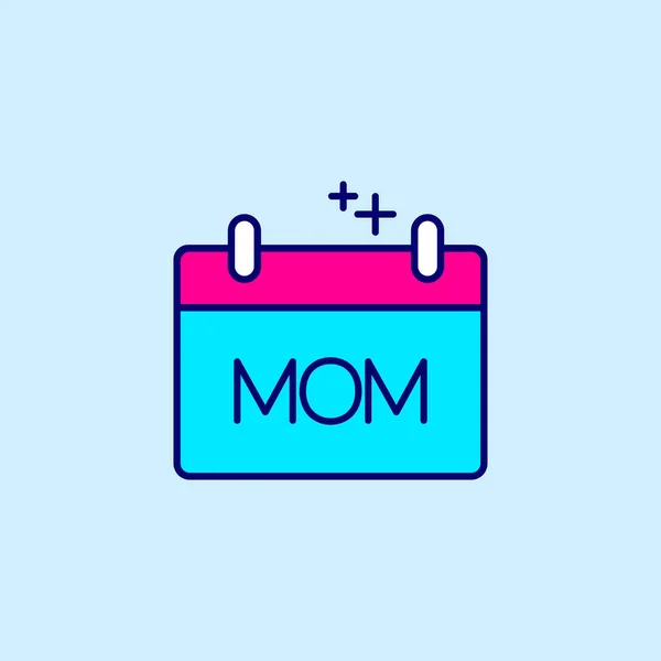 Feliz Mãe Dia Design Ilustração Vetorial — Vetor de Stock