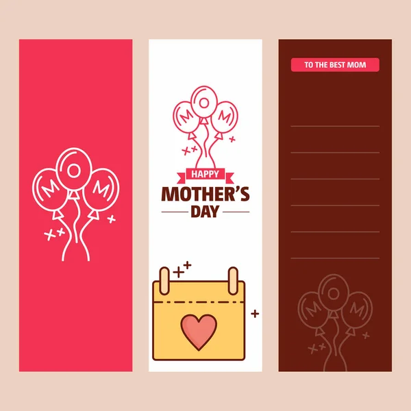 Happy Mother Day Design Векторная Иллюстрация — стоковый вектор