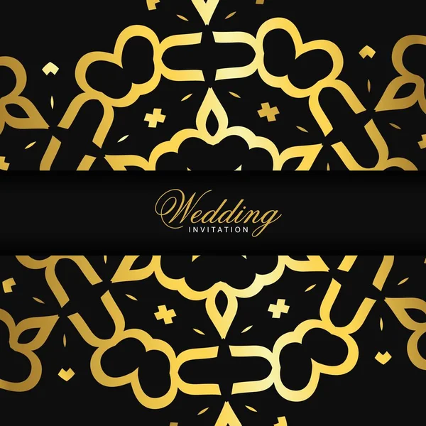 Hochzeitskarte Mit Elegantem Design Und Typografie Vektorillustration — Stockvektor