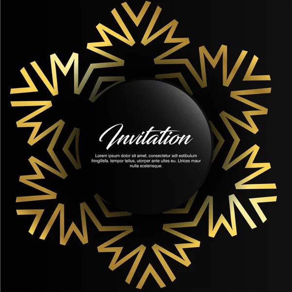Carte d'invitation design créatif — Image vectorielle