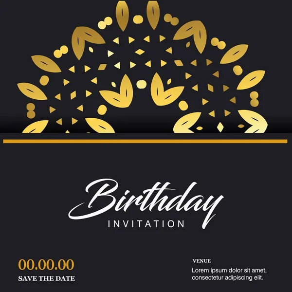 Birthday typography design — Stock Vector
