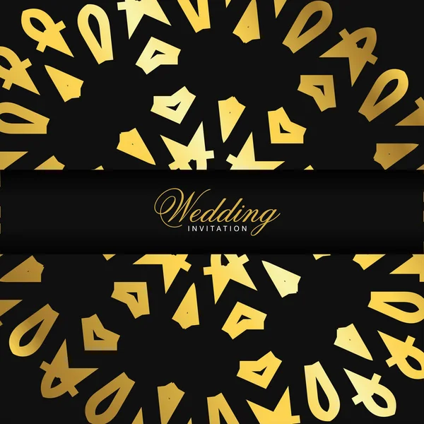 Vorlage für Hochzeitskarten — Stockvektor