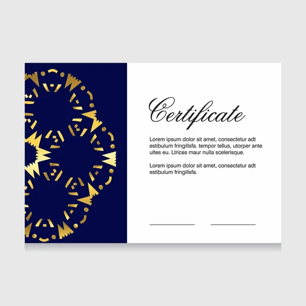 Certificado de diseño de apreciación — Vector de stock
