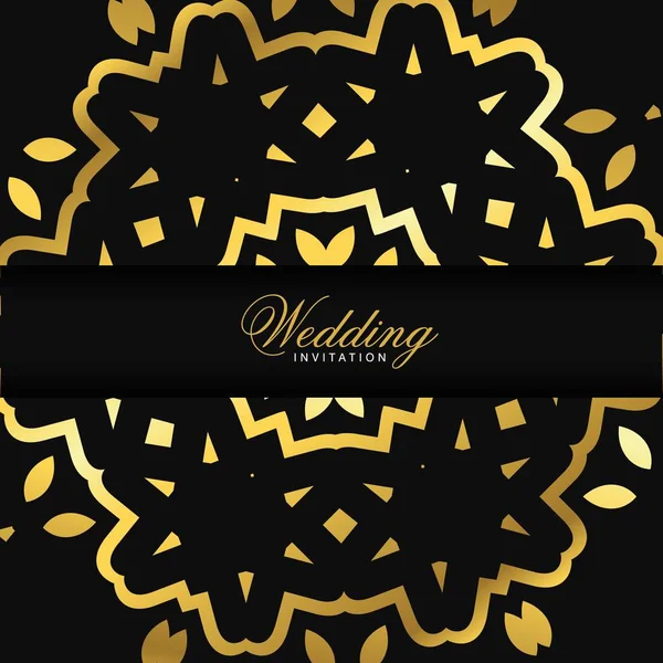 Cartão Casamento Com Design Criativo Estilo Elegante —  Vetores de Stock