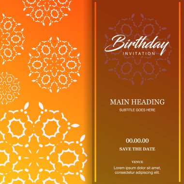 Doğum günü kartı tasarlamak vektör