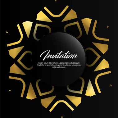 Düğün töreni kartı zarif tasarım ve tipografi, vektör çizim ile