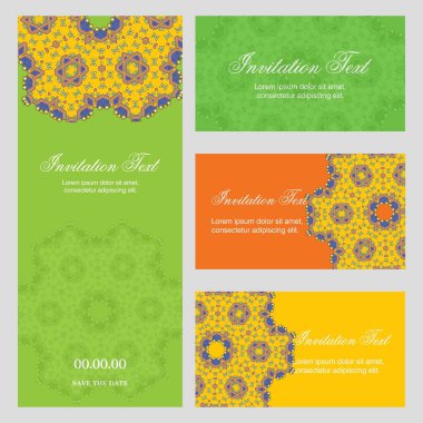 Davetiye kartı yaratıcı tasarım