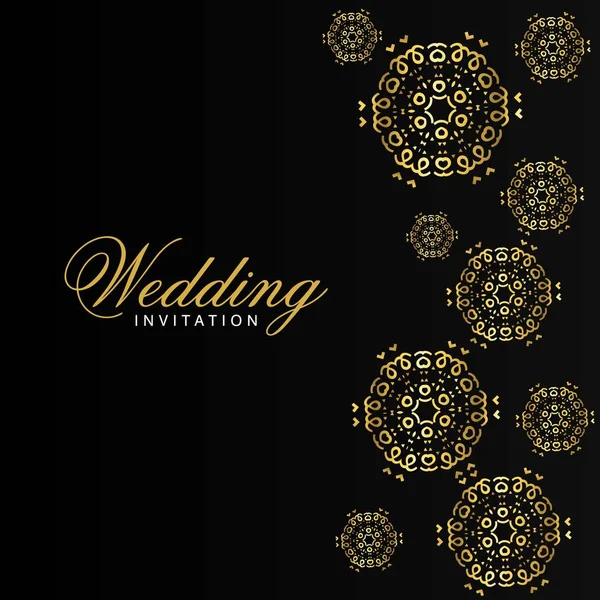Hochzeitskarte Mit Kreativem Design Und Elegantem Stil — Stockvektor
