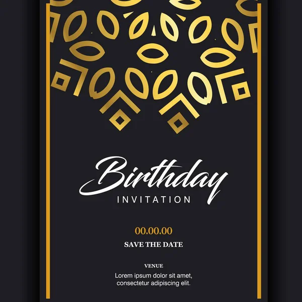 Verjaardag typografie design — Stockvector