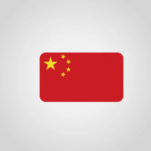 China Flag Design Card Vector — Stock Vector