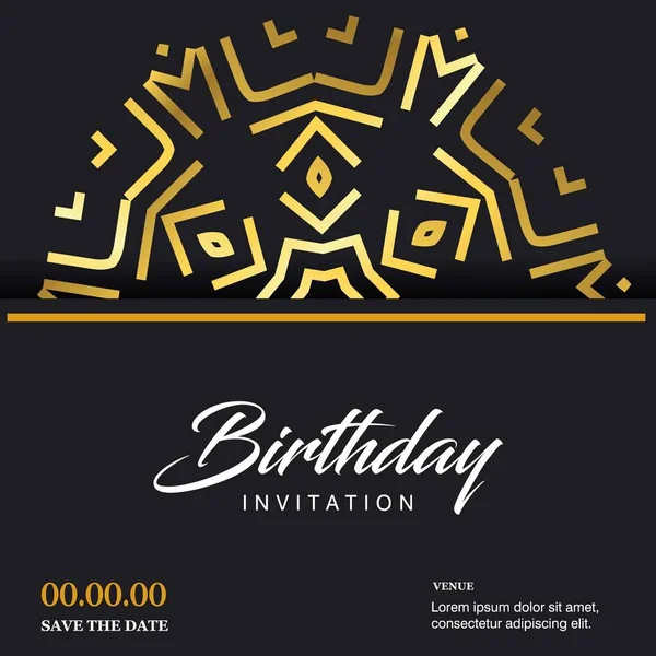 Birthday typography design — Stock Vector