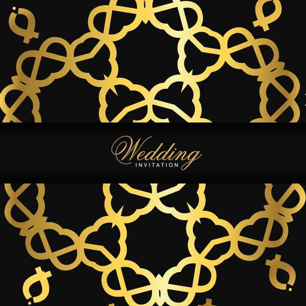 Huwelijk Ceremonie Kaart Met Elegant Design Typografie Vectorillustratie — Stockvector