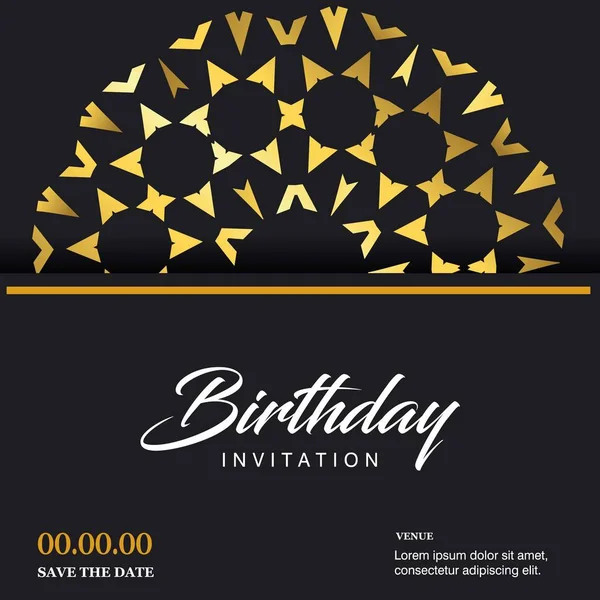 Birthday typography design — Stock Vector