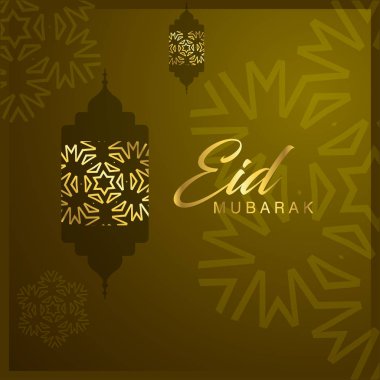 Eid mubarak tasarım şablonu