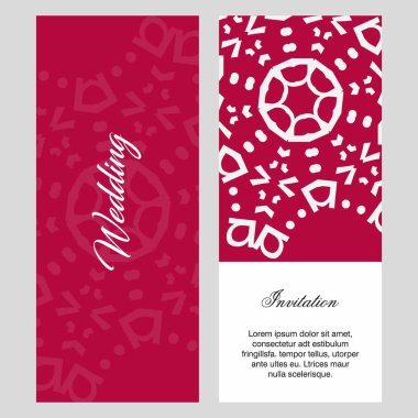 Düğün kartı yaratıcı tasarım ve elegent tarzı ile