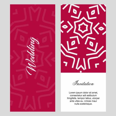 Düğün kartı yaratıcı tasarım ve elegent tarzı ile