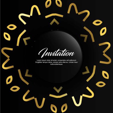 Düğün kartı yaratıcı tasarım ve elegent tarzı ile