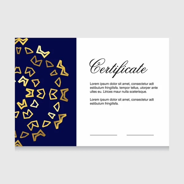 Certificat de conception d'appréciation — Image vectorielle