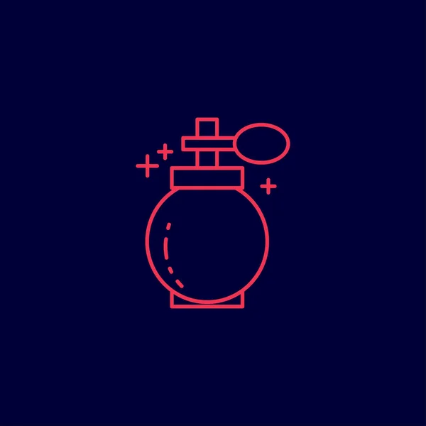 Parfum Fles Pictogram Vector Illustratie — Stockvector