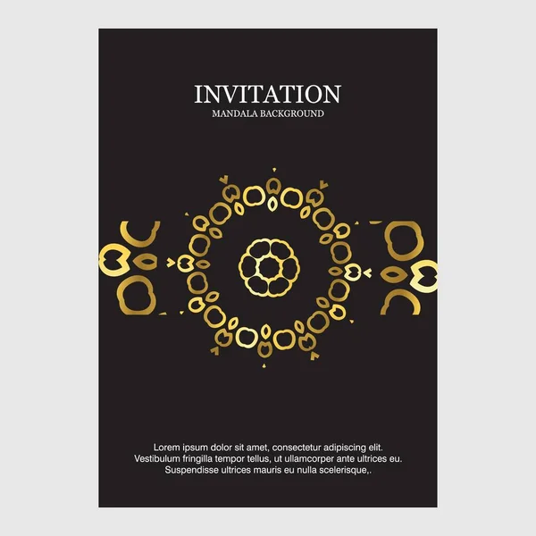 Wedding Card Creative Design Elegent Style — Stock Vector