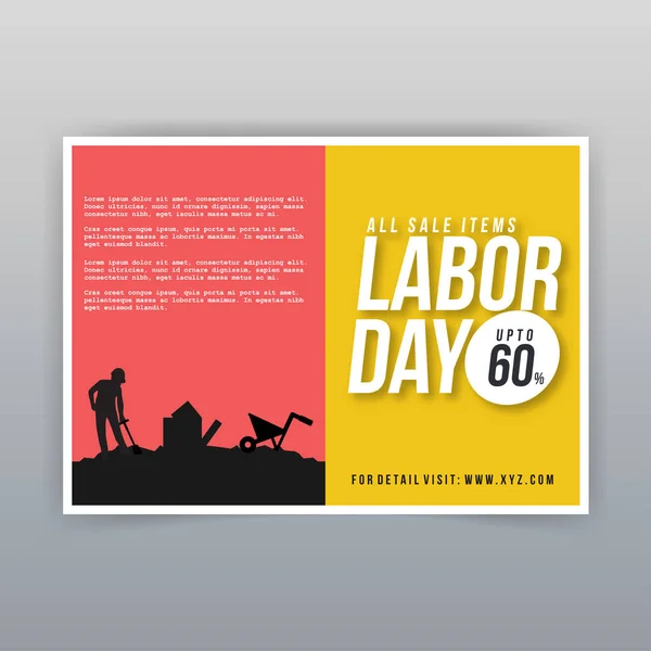 Labor day design with typography and unique design. vector illustration