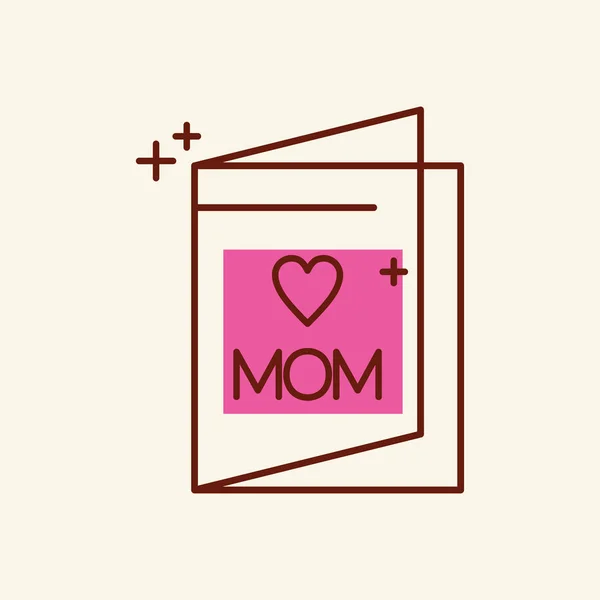 Happy Mother Day Design Vector Illustration — Stock Vector