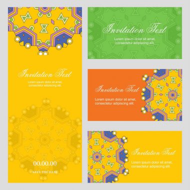 Davetiye kartı yaratıcı tasarım